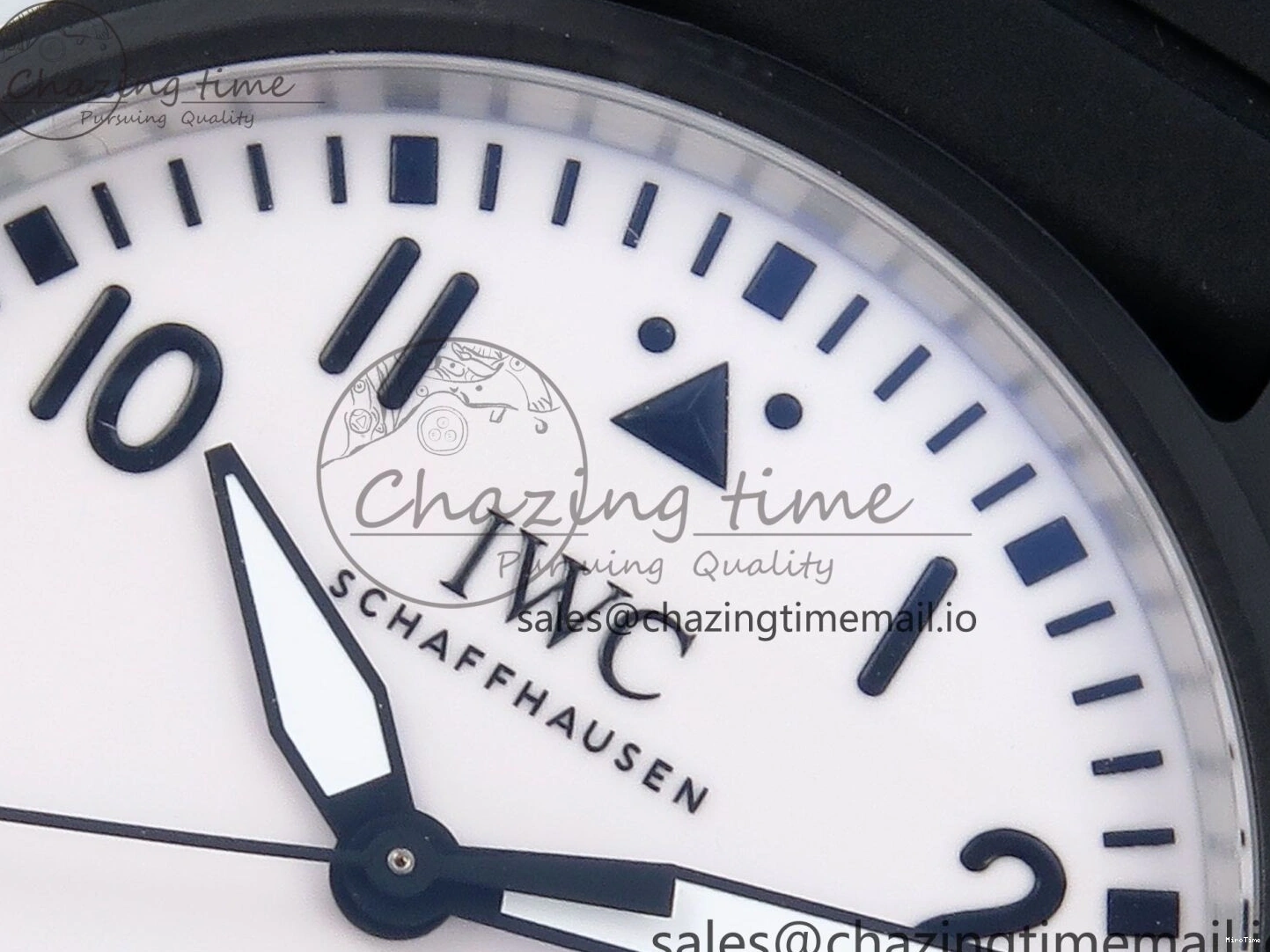 MIROTIME 0117 TravelReady Pilot IW326905 Black Aces M+F 1:1 Best Edition White Dial on Black Rubber Strap MY 7000